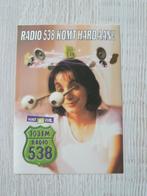 sticker RADIO 538 KOMT HARD AAN ! ( 1 ), Verzamelen, Ophalen of Verzenden, Zo goed als nieuw, Film, Tv of Omroep