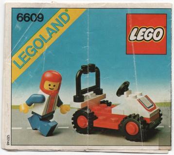 lego 6609-1 lego legoland, classic city raceauto (1980) beschikbaar voor biedingen