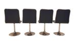 Vintage design space-age 70s skai stoelen met trompetvoet, Ophalen