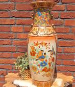 Vintage grote Chinese grondvaas, goud deco, H 52 cm, Antiek en Kunst, Curiosa en Brocante, Ophalen