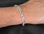 Zilveren figaro armband met lobsterslot. 2025/547., ., Nieuw, Ophalen of Verzenden, .