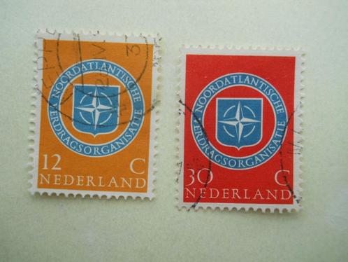 Nederland 1959 NAVO gezamenlijke uitgave Nvph.720-721 gest., Postzegels en Munten, Postzegels | Nederland, Gestempeld, Na 1940