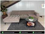 GRATIS LEVERING Ribstof Loungebank Beige 285x165 GEREINIGD