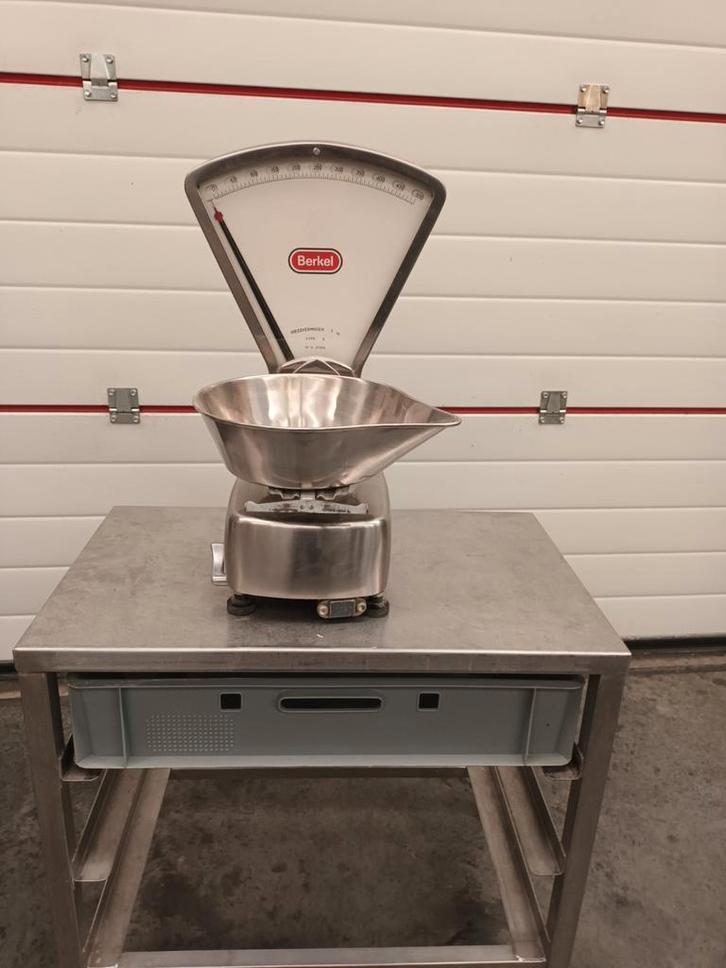 Rvs BERKEL WEEGSCHAAL VINTAGE KEURIGE STAAT!!, Witgoed en Apparatuur, Weegschalen, Zo goed als nieuw, Minder dan 10 kg, Ophalen