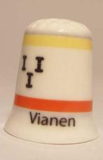 Vianen Nederlandse vlag vingerhoedje, Ophalen of Verzenden, Nieuw, Porselein, Nederland