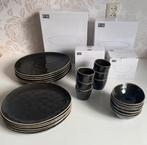 NIEUW! By-Boo Serviesset 24-delig Keramiek NL Daze Black, Ophalen, Keramiek, Nieuw, Overige stijlen