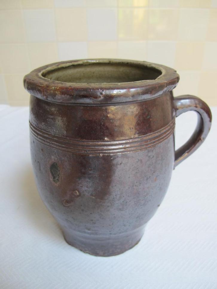 antiek aardewerk kan pot bodemvondst, Antiek en Kunst, Antiek | Keramiek en Aardewerk, Ophalen of Verzenden