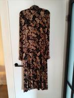 Tricot Jurk Paisley Maat 40/42, Bruin, Maat 42/44 (L), Ophalen of Verzenden, Knielengte