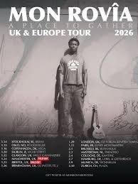 Monrovia concert paradiso 3 februari 2026, Tickets en Kaartjes, Concerten | Pop, Twee personen, Februari