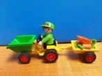 huis speeltuin 4600 kiepkar + aanhanger + zandbakspeelgoed, Kinderen en Baby's, Speelgoed | Playmobil, Ophalen of Verzenden, Zo goed als nieuw