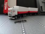 795 herpa daf 95 space cab combi wit rood 1:87 afzetbak truc, Ophalen of Verzenden, Nieuw, Bus of Vrachtwagen, Herpa