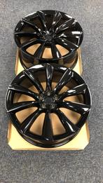 22" TURBINE Breedset TESLA MODEL X -S NIEUW GLOSS BLACK, Auto-onderdelen, Banden en Velgen, Ophalen of Verzenden, Nieuw, Overige maten