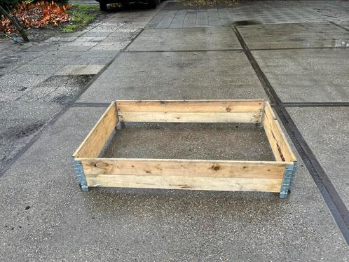 Palletranden moestuin planten bakken, Tuin en Terras, Bloembakken en Plantenbakken, Zo goed als nieuw, Rechthoekig, Verzenden