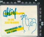 Sticker: FNV - Voedingsbond - Aktief in de zoetwaren (3), Verzenden, Zo goed als nieuw, Bedrijf of Vereniging