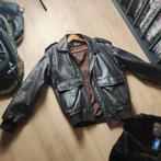 leren jas bruin, Ophalen of Verzenden, Zo goed als nieuw, Maat 48/50 (M), Bruin