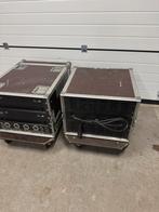 Versterkerrack 19 inch flightcase 8he, Ophalen of Verzenden, Zo goed als nieuw, Overige instrumenten, Flightcase