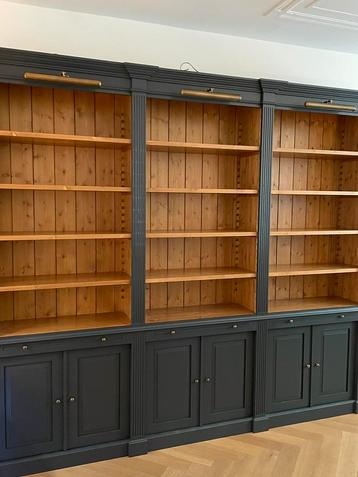 Landelijke Engelse Boekenkasten Bibliotheekkasten Inndoors  beschikbaar voor biedingen