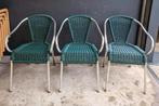 10 x wicker aluminium terrasstoelen terras cafe tuin stoelen, Ophalen of Verzenden, Zo goed als nieuw, Kunststof, Vijf, Zes of meer stoelen