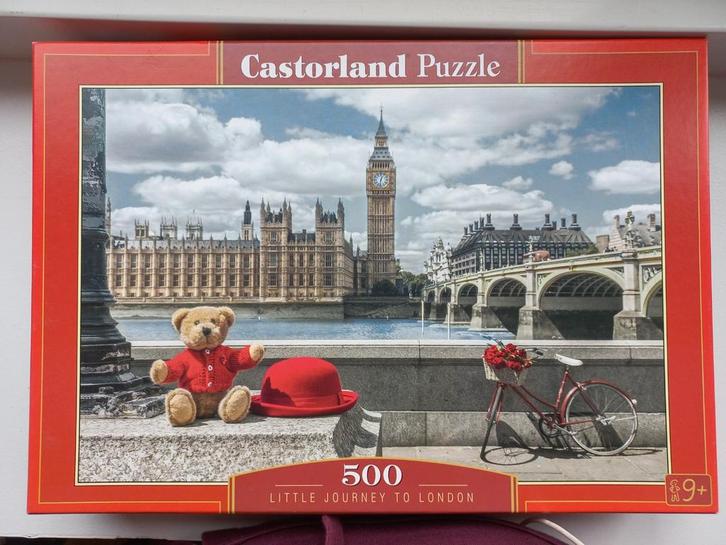 Puzzel 500 stukjes Castorland Little Journey London, Hobby en Vrije tijd, Denksport en Puzzels, Zo goed als nieuw, Ophalen of Verzenden