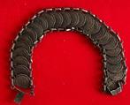 armband met 25 dubbeltjes Wilhelmina Opgestoken Haar, Sieraden, Tassen en Uiterlijk, Armbanden, Ophalen, Gebruikt, Zilver, Zilver