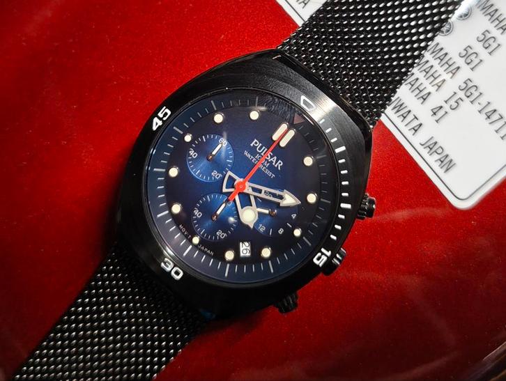Pulsar Heren Chronograaf Horloge, Sieraden, Tassen en Uiterlijk, Horloges | Heren, Gebruikt, Polshorloge, Overige merken, Staal