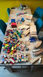Houten treinbaan, Ophalen, Gebruikt, Duw- of Trekspeelgoed