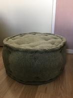 Poef vintage bohemian marokko groen, Verzenden, Zo goed als nieuw, Rond, Minder dan 50 cm