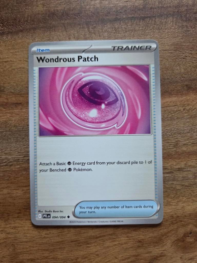 Pokémon Trainer Wondrous Patch 094/094 - Non Holo - PFL, Ophalen of Verzenden, Nieuw, Losse kaart