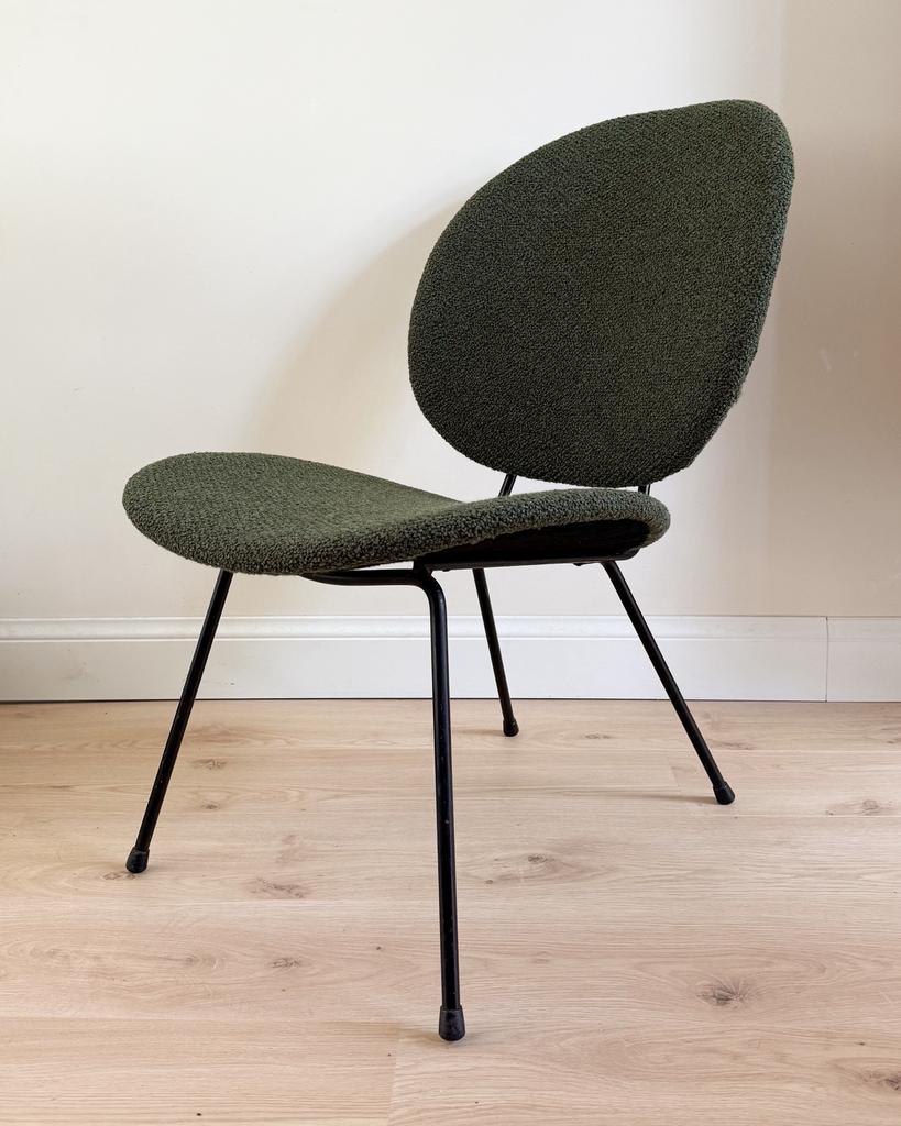 Gispen Kembo 301, Huis en Inrichting, Stoelen, Gebruikt, Eén, Metaal, Stof, Zwart, Ophalen