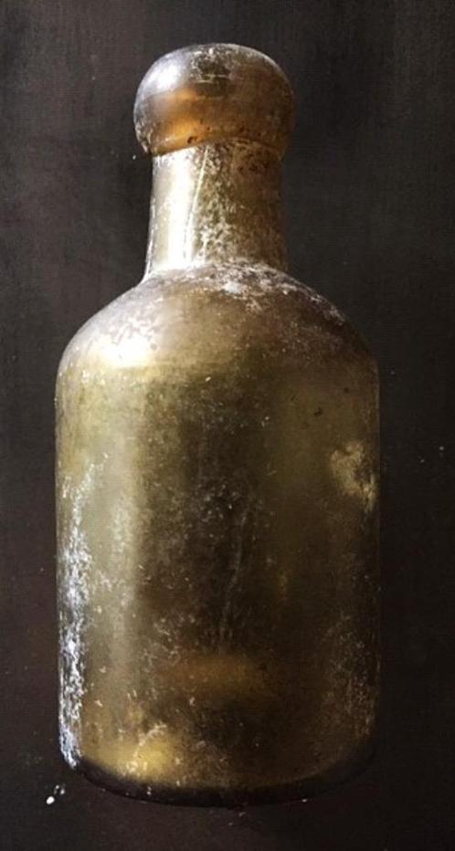 Flesje Schotland ? Bodemvondst Bijlmer, Antiek en Kunst, Antiek | Glas en Kristal, Ophalen of Verzenden