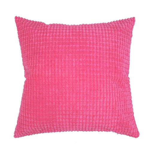 Corduroy blok kussenhoes roze | 45 x 45 cm, Huis en Inrichting, Woonaccessoires | Kussens, Nieuw, Roze, Vierkant, Verzenden