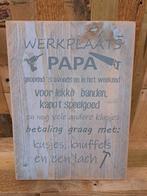 Houten bord met tekst, Ophalen, Nieuw