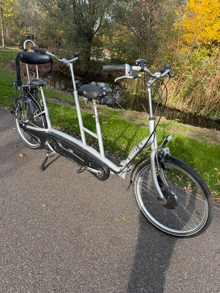 Van Raam Twinny Elektrische deelbare tandem. Goede Staat, Fietsen en Brommers, Fietsen | Driewielfietsen, Zo goed als nieuw, Ophalen of Verzenden