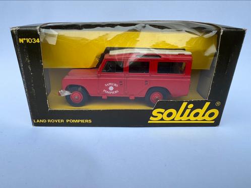 Landrover SIII Stationwagon Pompiers, Solido 1034, 1:43, Hobby en Vrije tijd, Modelauto's | 1:43, Nieuw, Auto, Solido, Ophalen of Verzenden