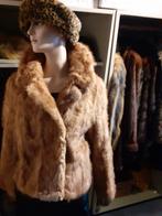 echte korte bontjas bont jas klein voeringmankement maat 36, Ophalen of Verzenden, Gedragen, Maat 36 (S), Bruin
