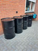 Brandtonnen,vuurton,olievaten,oliedrums 60 en 200 L, Tuin en Terras, Vuurkorven, Ophalen, Zo goed als nieuw