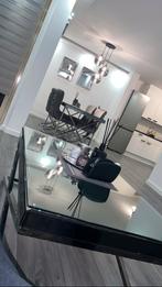 Salontafel Eric kuster Richmond stijl smoke glas 70x130, Ophalen, 100 tot 150 cm, 50 tot 100 cm, Minder dan 50 cm