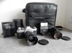 Canon AE-1 met twee Canon lenzen, Audio, Tv en Foto, Fotocamera's Analoog, Verzenden, Gebruikt, Spiegelreflex, Canon
