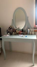 Kaptafel/ make up tafel baby blauw, Huis en Inrichting, 50 tot 100 cm, Minder dan 100 cm, Gebruikt, Ophalen of Verzenden