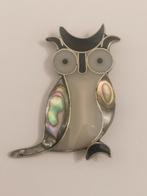 Broche uil alpaca Mexico, Sieraden, Tassen en Uiterlijk, Broches, Overige materialen, Zwanensingel 239, Opallove, Zilver