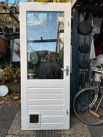 Hardhouten achterdeur, Doe-het-zelf en Verbouw, Deuren en Horren, Ophalen, Gebruikt, 80 tot 100 cm, 200 tot 215 cm