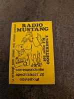 3447 Radio Mustang Sticker Oosterhout, Verzamelen, Stickers, Ophalen of Verzenden, Gebruikt