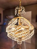 Zeldzame kristallen swirl lamp, 50 tot 75 cm, Ophalen of Verzenden, Zo goed als nieuw, Glas