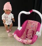 Baby born pop met maxi Cosi, Kinderen en Baby's, Ophalen of Verzenden, Zo goed als nieuw, Babypop