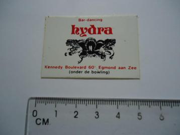 sticker oud Egmond aan zee bar dancing HYDRA disco retro beschikbaar voor biedingen