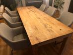 Hardhouten Eettafel/Werktafel - 260x90cm, Huis en Inrichting, Tafels | Eettafels, Ophalen, Gebruikt, Teakhout, 200 cm of meer