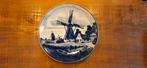 Delfts Blauw Bord met Molen, Ophalen of Verzenden