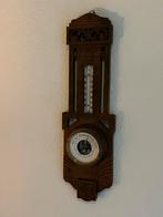 Antiek Houten Weerstation Barometer Thermometer, Antiek en Kunst, Ophalen
