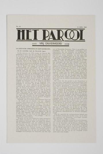 21 augustus 1942 - Het Parool | Heruitgave 1994 beschikbaar voor biedingen