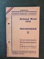 Programmaboekje Internationale Zeilwedstrijden  1936, Ophalen of Verzenden, Minder dan 15 m²